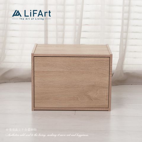 LiFArt 日系簡約單格附門收納櫃(MIT)