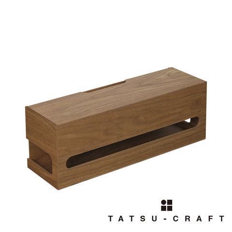 TATSU 【 CRAFT】木色集線收納盒(木質咖)(鈴木太太公司貨)