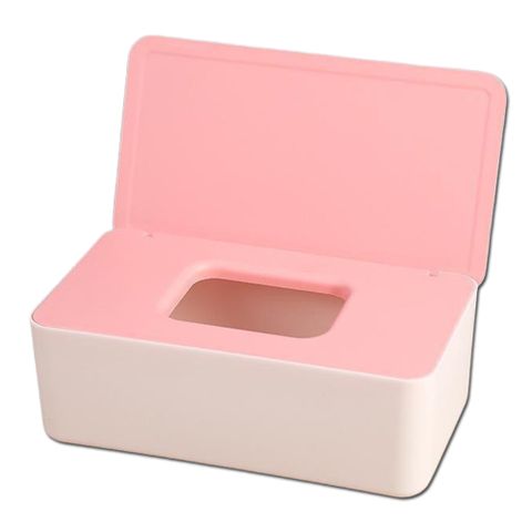 抽取式口罩收納盒 加大款 粉紅色 (22.5*12.5*8cm)