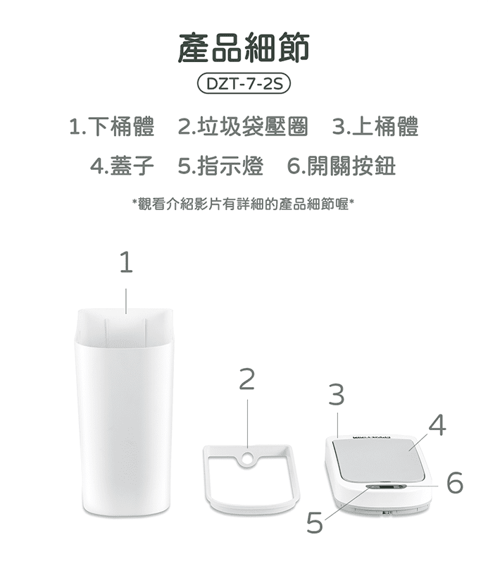 NINESTARS 納仕達 防水智能感應垃圾桶 DZT-7-2S 垃圾桶 感應式 - PChome 24h購物