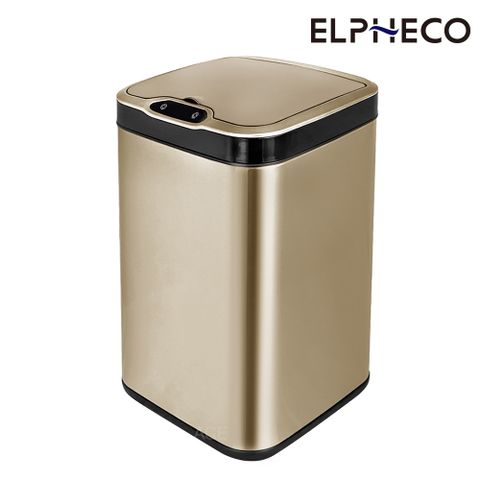 ELPHECO 不鏽鋼除臭感應垃圾桶 ELPH6311U 金色