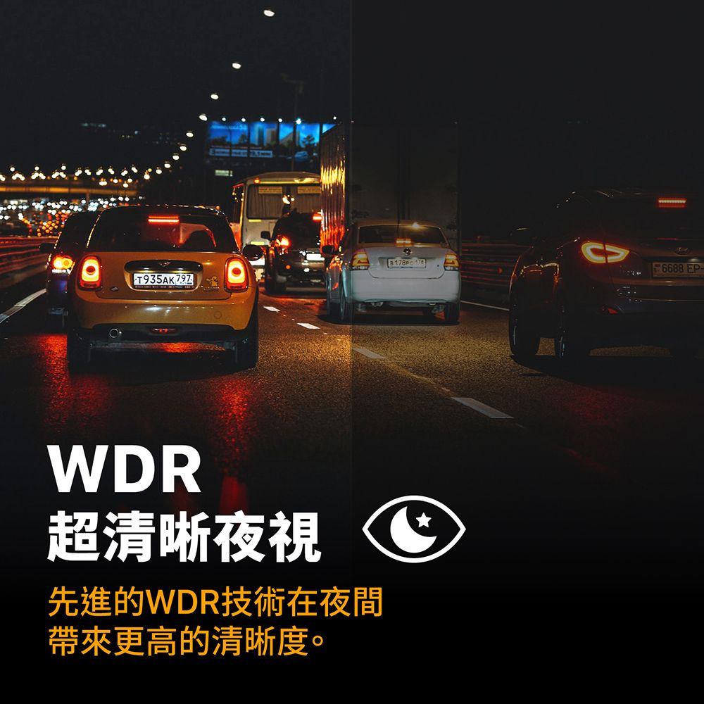 Jinpei 錦沛 1296P 汽車行車記錄器星光夜視前後雙錄WDR寬動態範圍 (贈32GB)