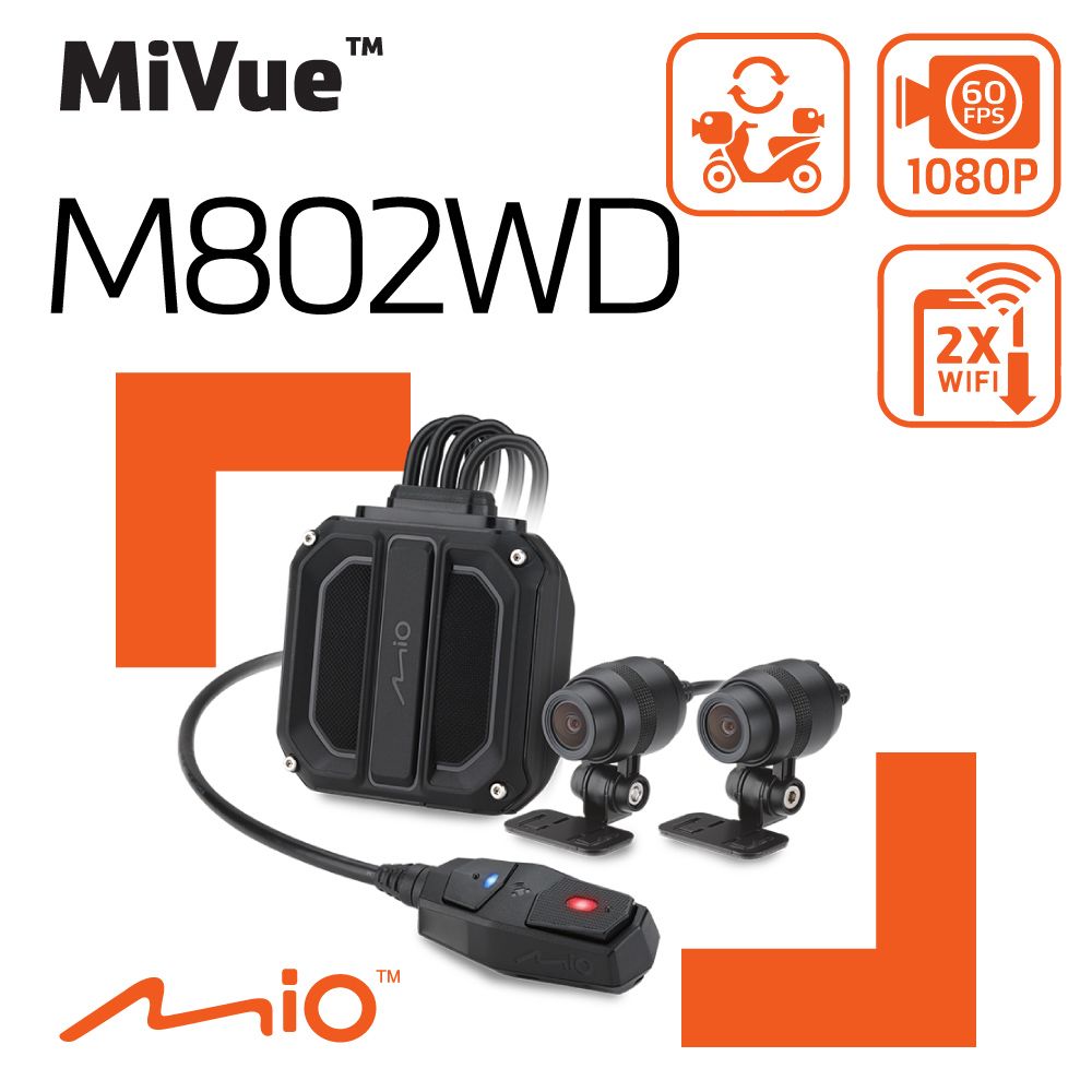 Mio  M802WD 1080P HDR GPS WIFI 前後雙鏡 機車 行車記錄器