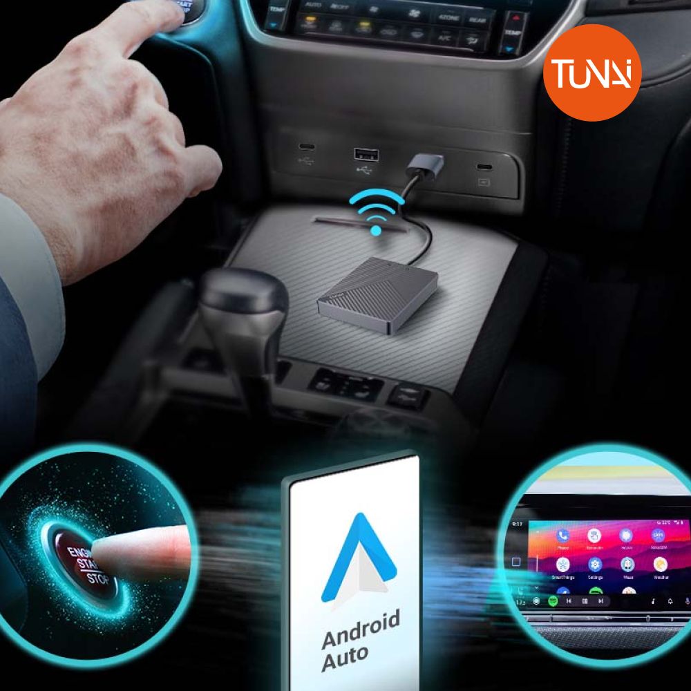 Tunai  AutoCast 車用 Android Auto 無線傳輸器 有線升無線