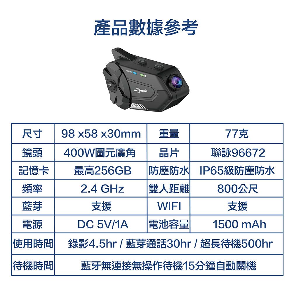  2K 畫質 全新雙向版 藍牙主被動連線 錄影續航8小時 行車紀錄器(贈32GB 記憶卡)