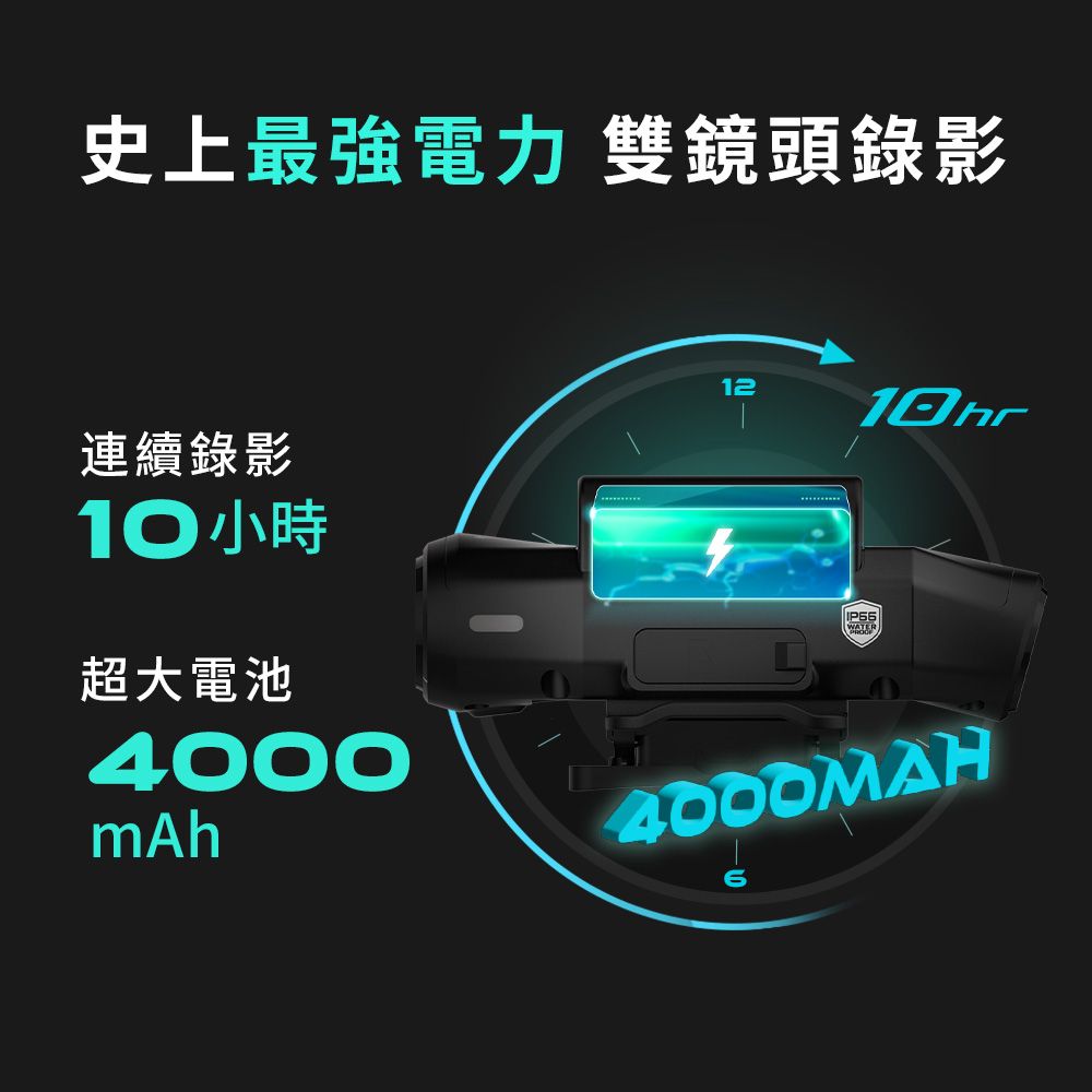 GOMOTO 雙鏡頭機車行車記錄器GR10酷樂機_贈32GB記憶卡(隨主機出貨)