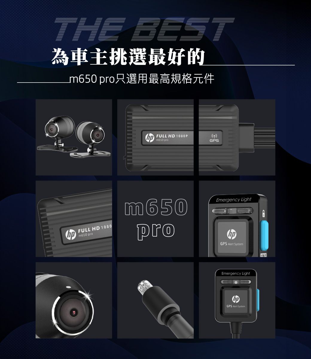 THE BEST為車主挑選最好的m650  ULL HD 1080Pm650 GPS FULL HD 1080prom650proEmergency LightGPS  FEmergency LightGPS Alert System