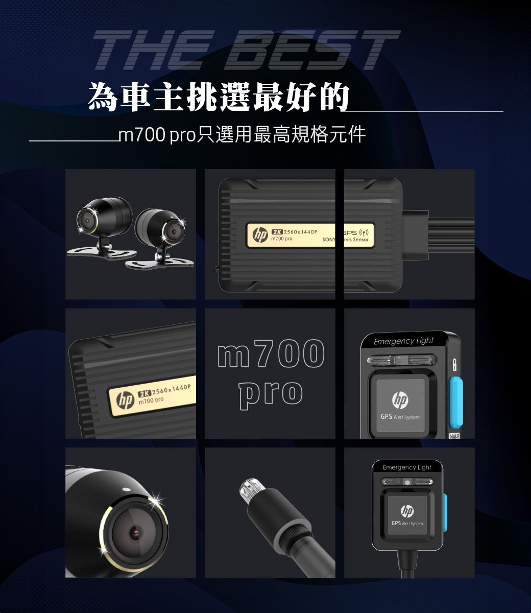 THE BEST為車主挑選最好的m700 prom700 pro  2560x440P 1SONY rvis Sensor2K 2560x1440Pm700 prom700proEmergency LightGPS  Emergency LightGPS Alert System