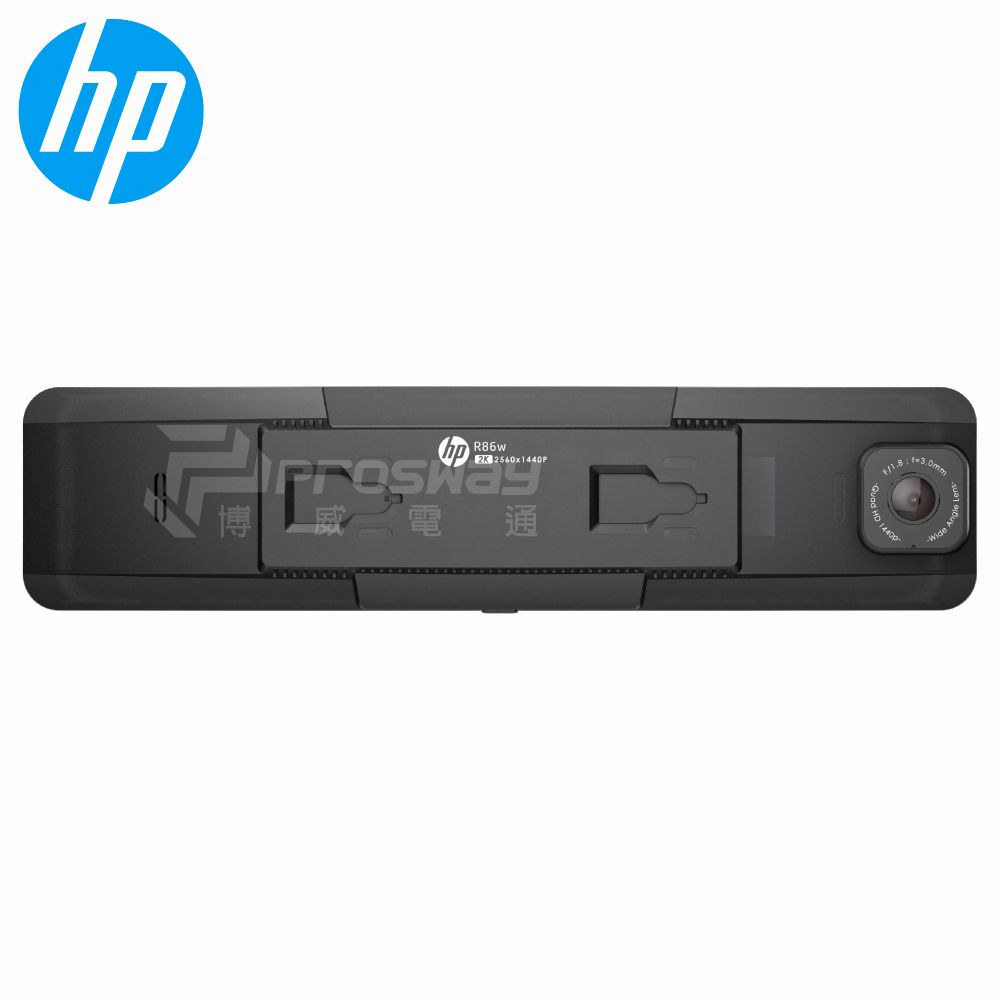 HP 惠普 20%P幣回饋 R86W 前後2K HDR 電子後視鏡 汽車行車紀錄器贈64G記憶卡