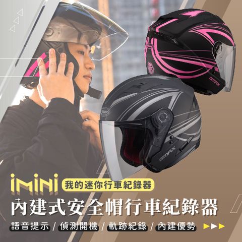 iMini 良品生活 DV X4C OF77 DERK 內建式安全帽行車記錄器