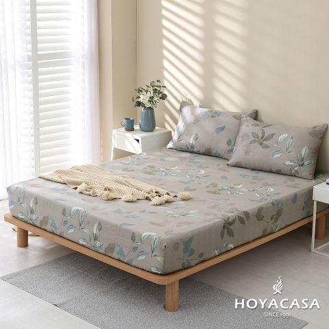 《HOYACASA》雙人100%天絲床包枕套三件組-秋色未泱