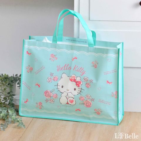 La Belle Great Living 格蕾寢飾精品館《Sanrio-花漾HELLO KITTY環保購物袋》