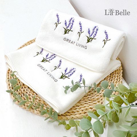 La Belle 義大利《蘿莉亞》刺繡舒柔透氣枕巾2入(共四色)-素雅白