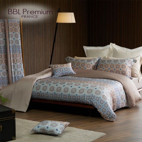 【BBL Premium】100%天絲印花兩用被床包組-馬德里之夏(雙人)
