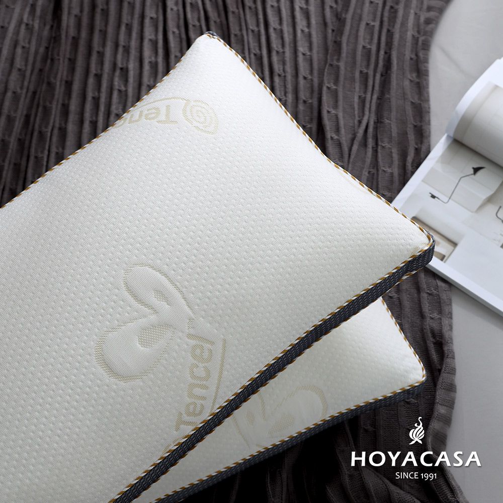 HOYACASA  3D可調節型透氣天絲獨立筒枕(一入)