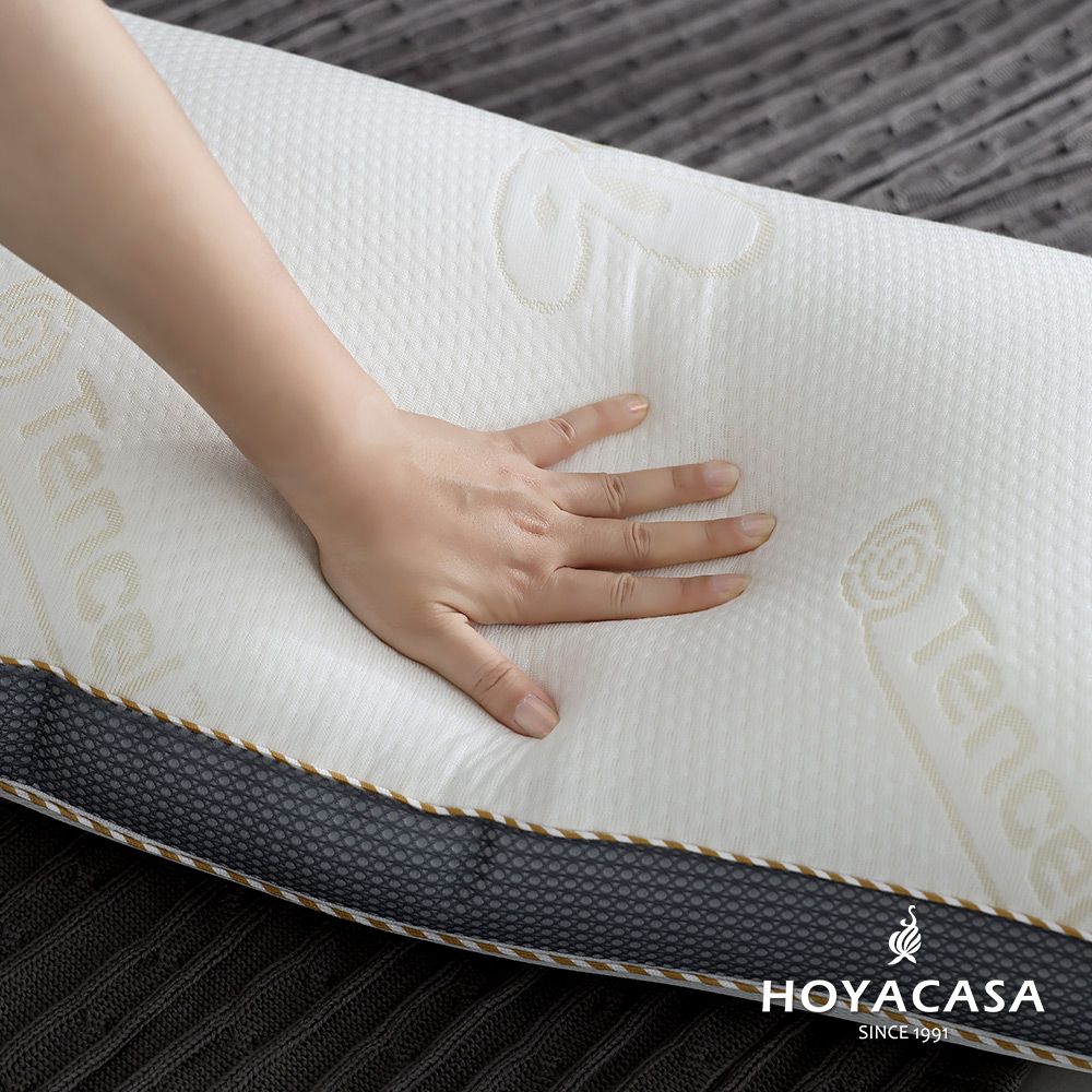HOYACASA  3D可調節型透氣天絲獨立筒枕(一入)