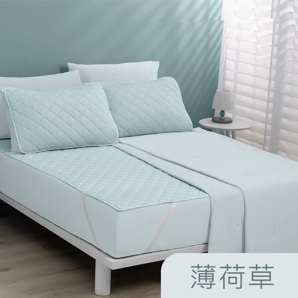 Tonia Nicole 東妮寢飾 TopCool冰凍涼感系列(雙人床包枕套組/雙人涼感墊/涼感被)-6色任選