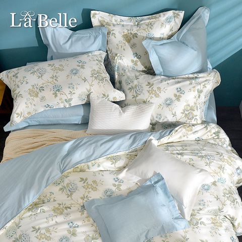 《花漾漫舞》加大純棉防蹣抗菌吸濕排汗兩用被床包組