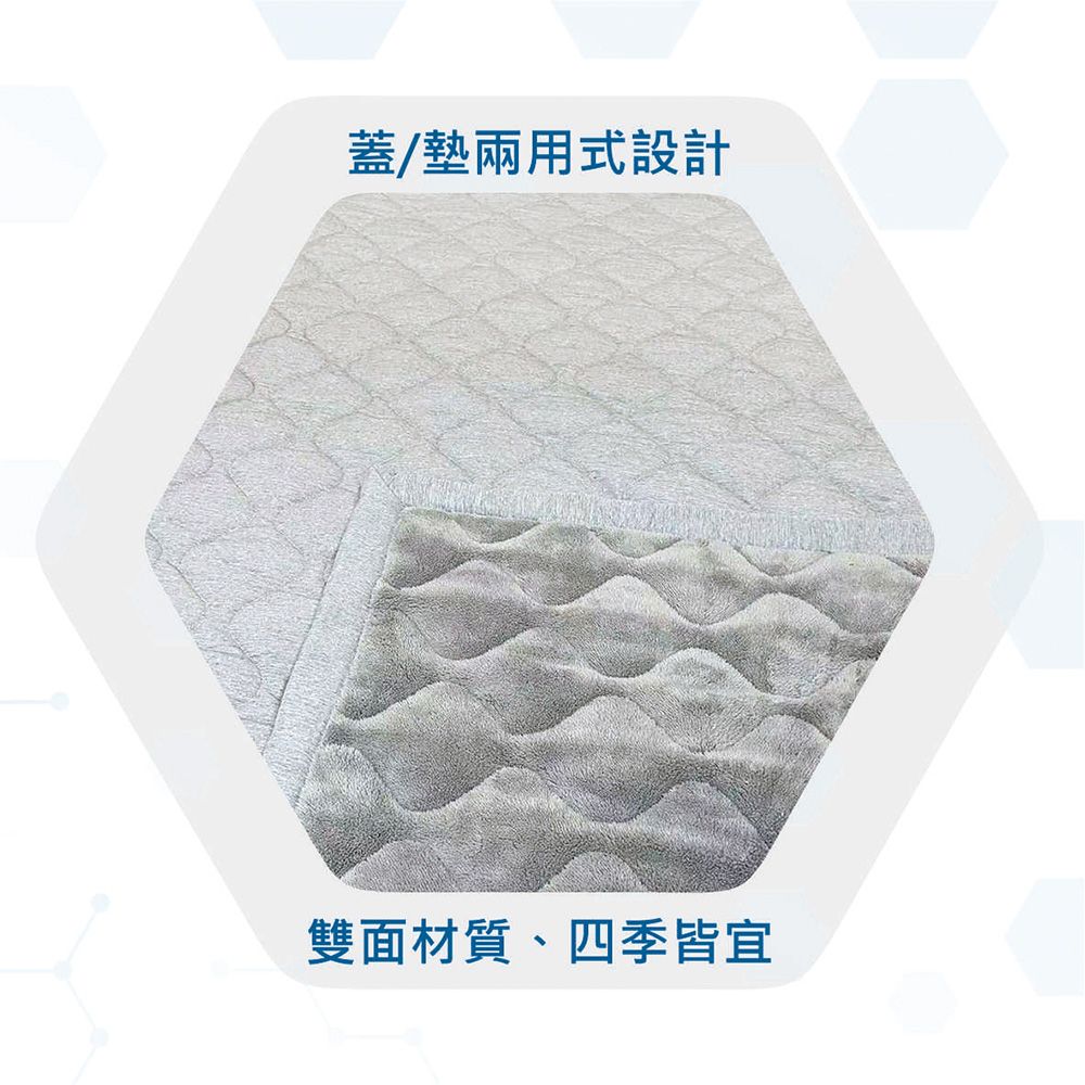 UROTEK 優諾克 醫療級~~  樂活石墨烯蓋,墊兩用非動力式暖被/ 墊被(單人加大)  蓋 , 墊兩用