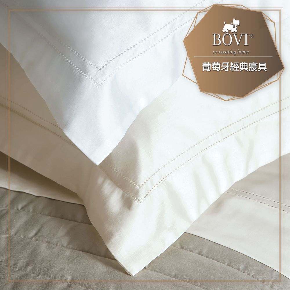 MioMall 米歐廣場   鉑薇BOVI葡萄牙經典寢具SIMPLY SATEEN-雙人加大床包單件組6x6.2(300織紗/二色可選)