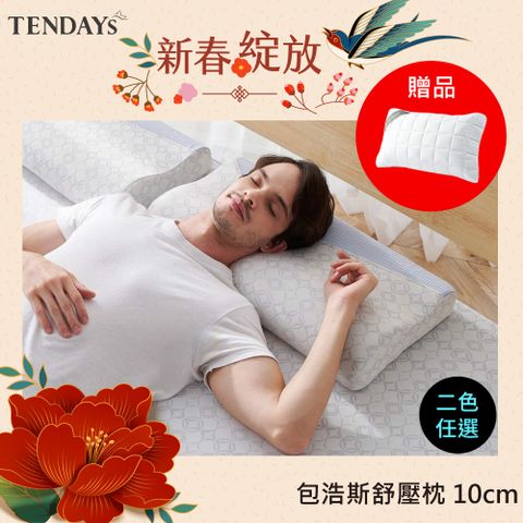 TENDAYS 包浩斯紓壓枕(10cm灰白)高