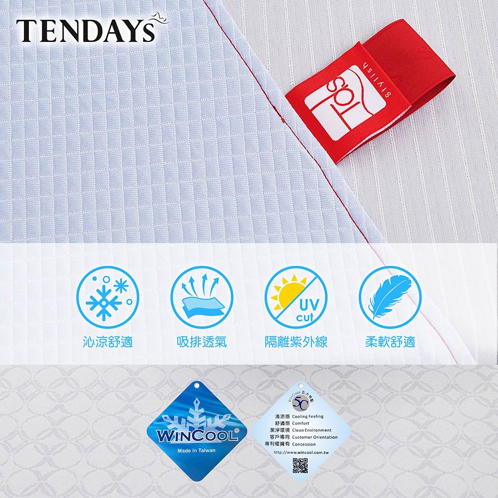 TENDAYS 包浩斯紓壓枕(10cm灰白)高