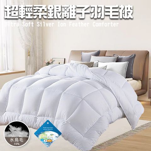 CERES 席瑞絲 舒眠經典超輕柔銀離子羽毛被2.0Kg(羽絲絨被/羽絨被/棉被/被子)(B0839)