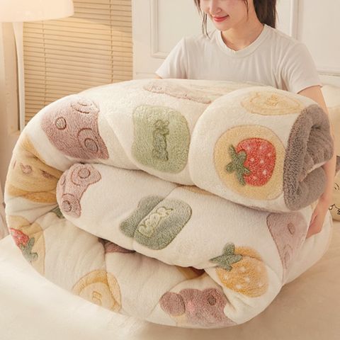 速暖加厚 羊羔絨棉被 200*230CM 8斤(8款可選)