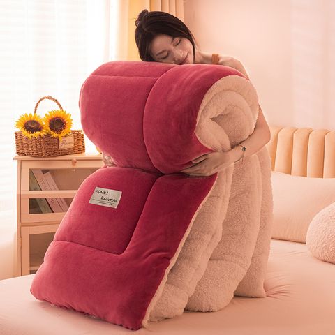 【伊達】冬季羊羔絨冬被 加厚保暖加絨被子 被芯 棉被褥子 冬天單人宿舍厚被子