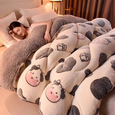 【臻品購】冬季加厚珊瑚絨毛毯 蓋毯 羊羔絨被子 冬被毯子 毛絨保暖午睡毯 多色可選 150*200cm