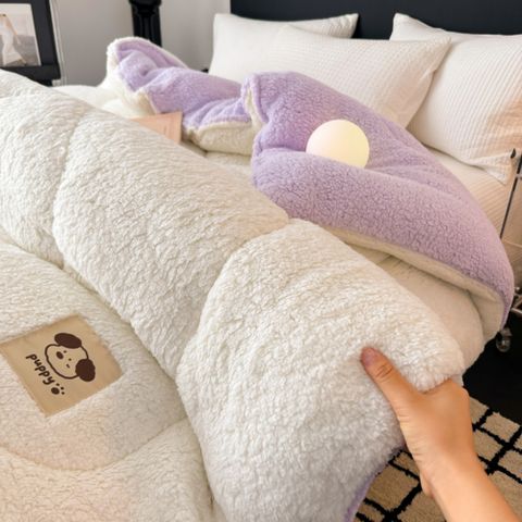 YOUJIA 優家 冬季加厚羊羔絨冬被 150X200cm