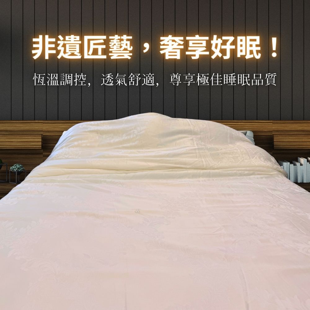 Mexsmon 美思夢 殿堂級 2.5kg純手工長纖雙宮繭蠶絲被 100%桑蠶絲 100支頂級天絲被套 6X7尺雙人