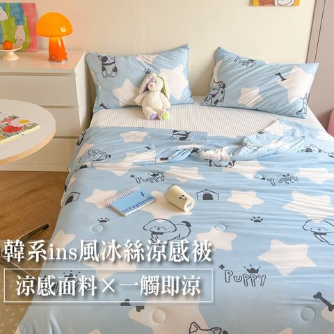 韓系ins風冰絲涼感被 150*200 cm 買一送一