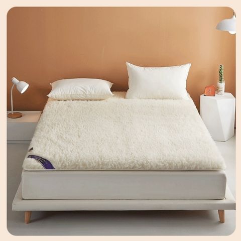 羊毛床墊 軟墊 羊羔絨毛毯  1.5*1.9m單人冬天加厚保暖墊被 床褥子榻榻米