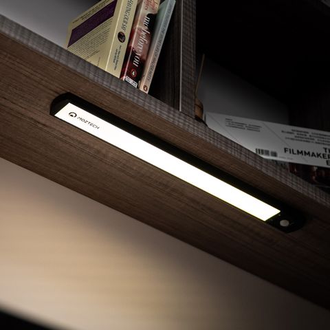 MOZTECH | 40cm黑色 LED人體感應燈 3種色溫 無段調光