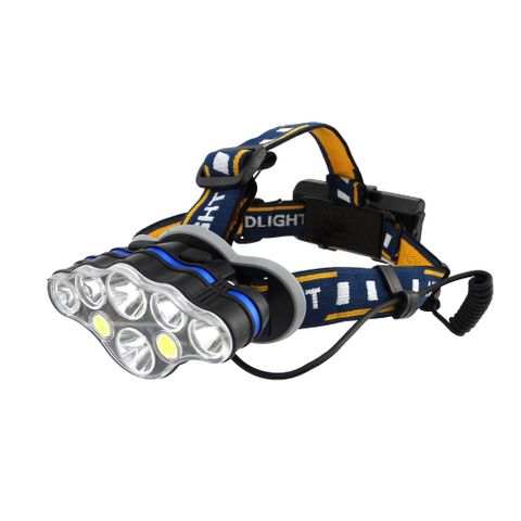 180-T076 LED頭燈八核套裝大全配鋰電*2+充電線