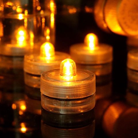 LED防水迷你蠟燭燈/魚缸燈(12入)