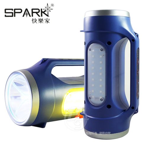 SPARK 雙主燈COB+T6多功能萬用照明燈 AF309  夜釣設計一機搞定