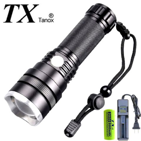 TX特林XHP-50 LED超強亮USB充電手電筒(T-26650D-P50)