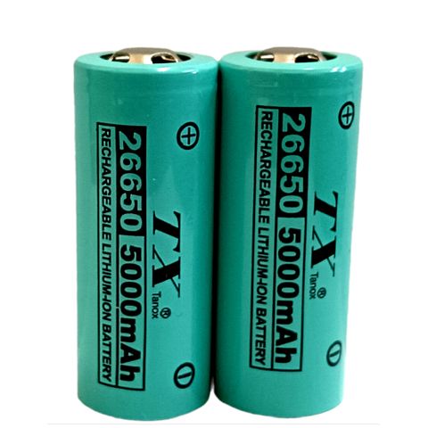 TX特林 5000mAh26650鋰充電池3.7V2入(LI26650-2)