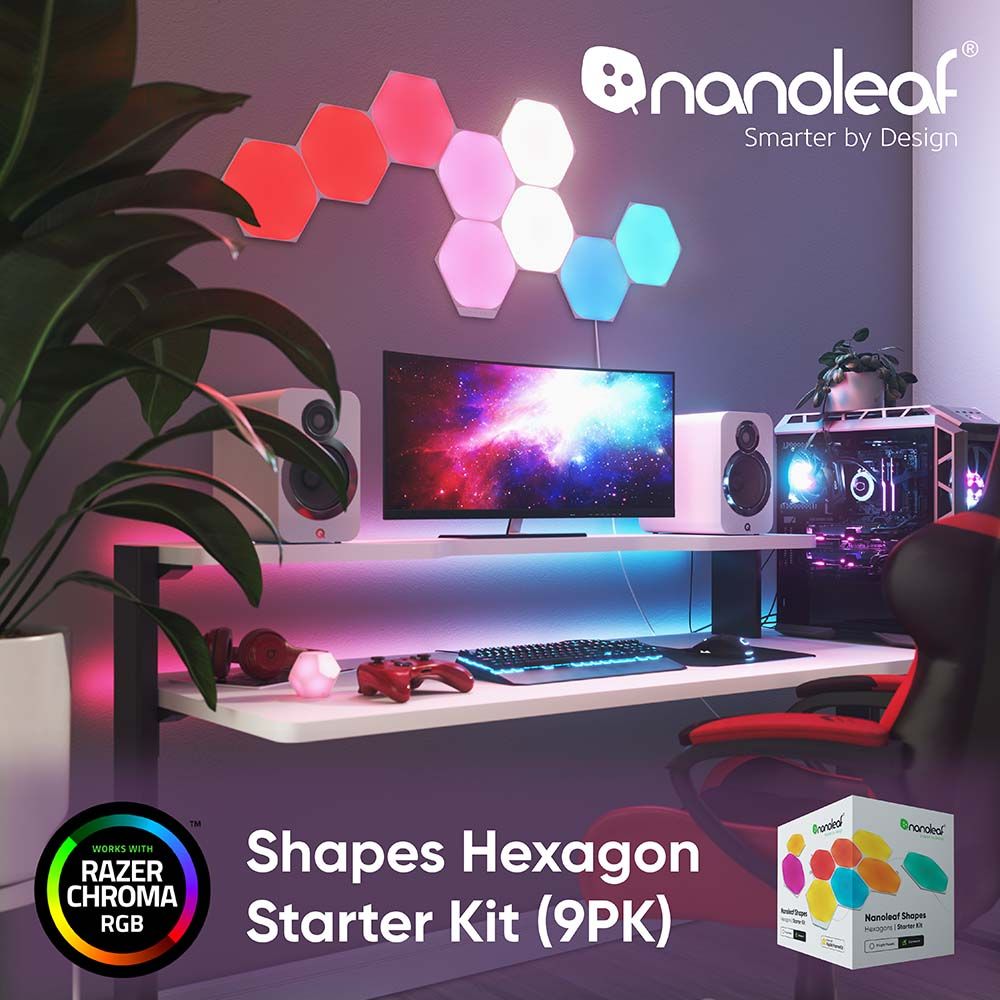 Nanoleaf Shapes 智能六角燈(9片組) - PChome 24h購物