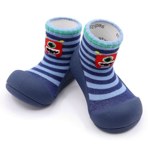 韓國Attipas襪型學步鞋-藍底小怪獸
