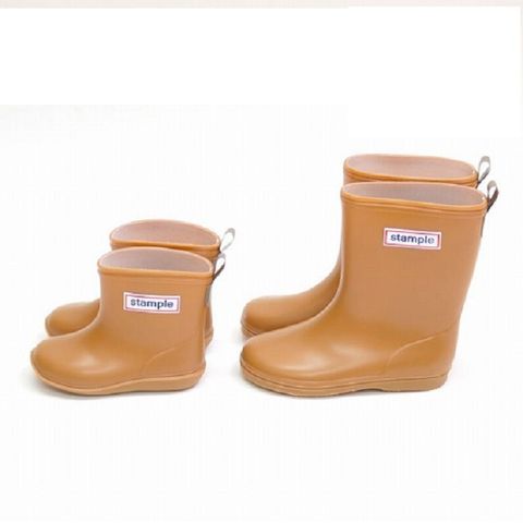 日本製 stample 兒童雨鞋75005新色款-駱駝色(34)
