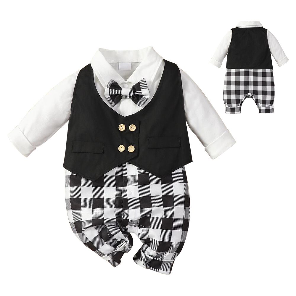 Mesenfants 帥氣紳士西裝 寶寶西裝 新生兒包屁衣 爬服(套裝/喜酒/花童)