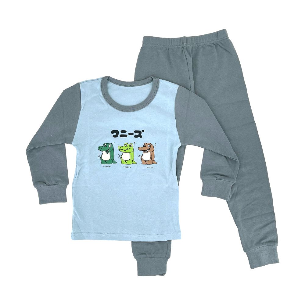 Mesenfants 【2套入】秋冬童裝 純棉長袖上衣+褲子套裝 外出服 居家服 兒童睡衣