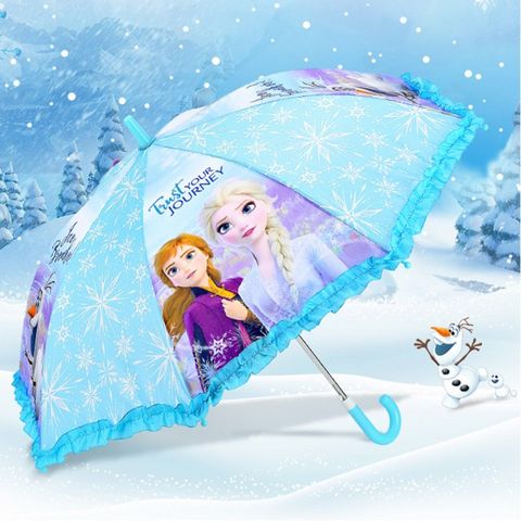 frozen 冰雪奇緣 迪士尼兒童雨傘童傘自動傘長傘直傘 850749/812808【小品館】