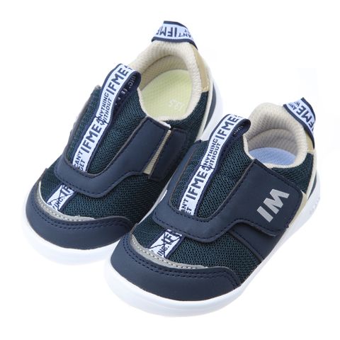 《布布童鞋》日本IFME輕量系列深藍寶寶機能學步鞋(12.5~15公分) [ P2N011B ]
