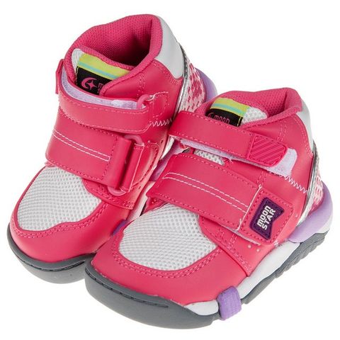 《布布童鞋》Moonstar日本Carrot粉色兒童機能護足矯健鞋(15~21公分) [ I9A404G ]