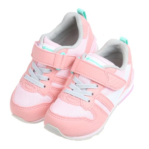 《布布童鞋》Moonstar日本Hi系列嫩粉色兒童機能運動鞋(15~19公分) [ I2J1S4G ]