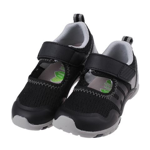 《布布童鞋》Moonstar日本極強Hi系列黑灰色兒童機能運動鞋(15~19公分) [ I3B366D ]